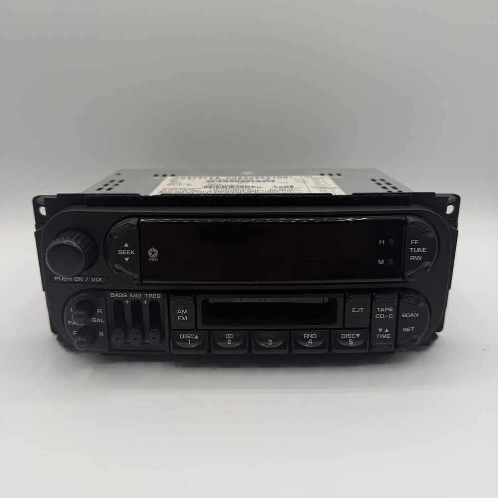 1998 - 2003 OEM Dodge Chrysler Jeep Ram AM FM Cassette Radio P04858584AH